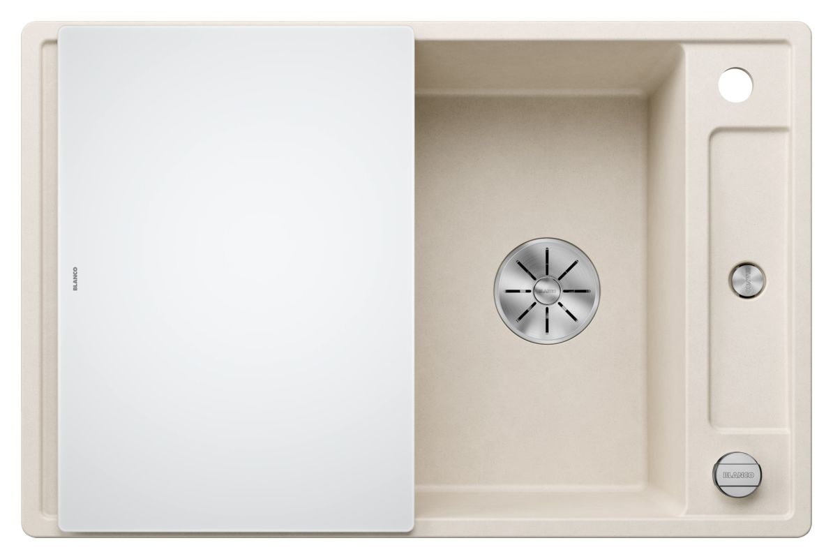 AXIA III 45 S Einbauspüle für 45 cm Unterschrank Silgranit 2 Becken  (Weiß) 