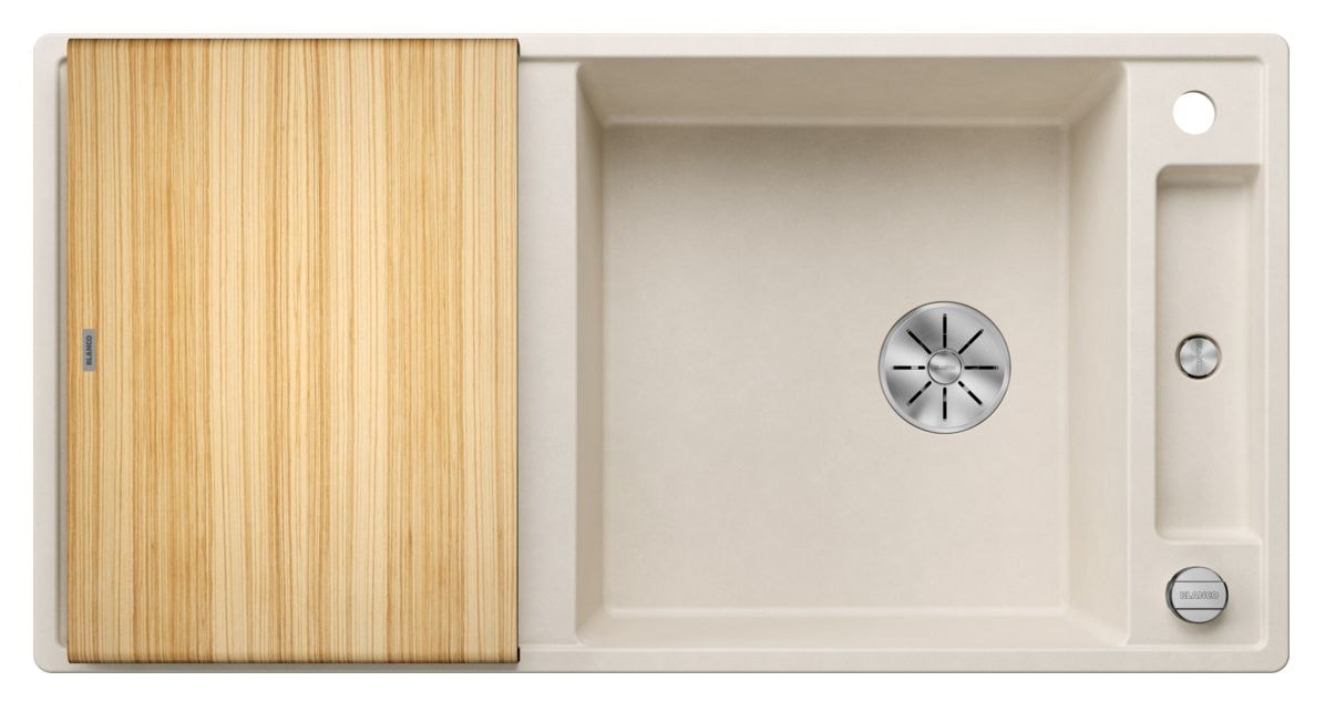 AXIA III XL 6 S Einbauspüle für 60 cm Unterschrank Silgranit 2 Becken  (Weiß) 