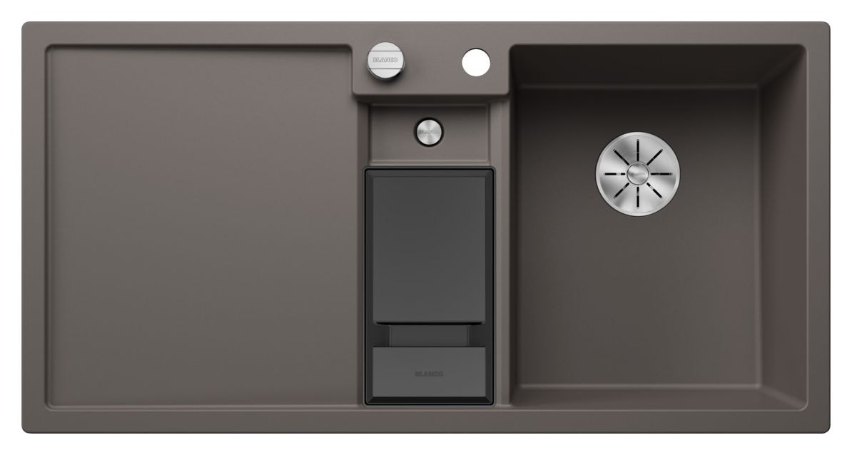 COLLECTIS 6 S Einbauspüle für 60 cm Unterschrank Silgranit 3 Becken  (Grau) 