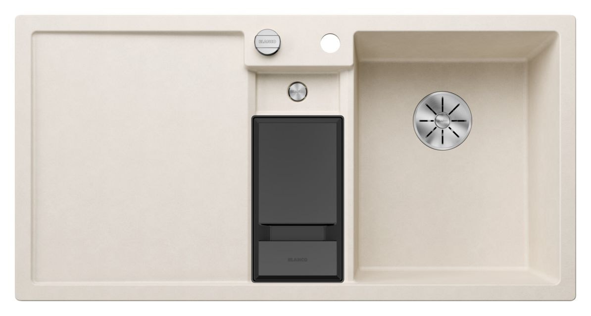 COLLECTIS 6 S Einbauspüle für 60 cm Unterschrank Silgranit 3 Becken  (Weiß) 