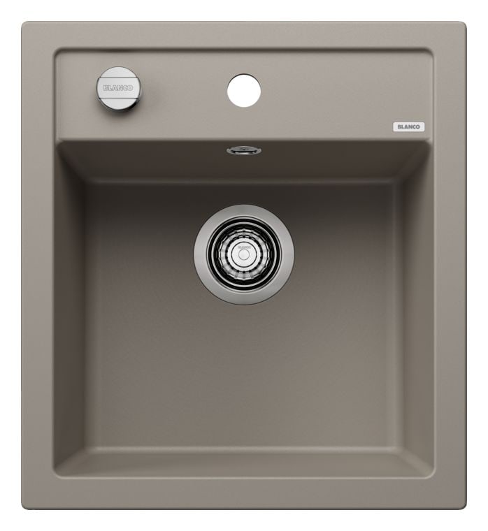 DALAGO 45 Einbauspüle für 45 cm Unterschrank Silgranit 1 Becken  (Grau) 