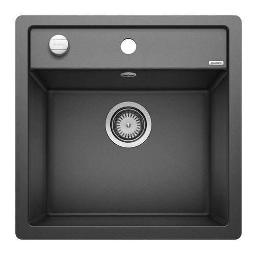 DALAGO 5-F Flächenbündige Spüle für 50 cm Unterschrank Silgranit 1 Becken  (Anthrazit) 