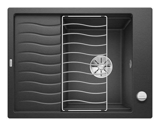 ELON 45 S Einbauspüle für 45 cm Unterschrank Silgranit 1 Becken  (Anthrazit) 