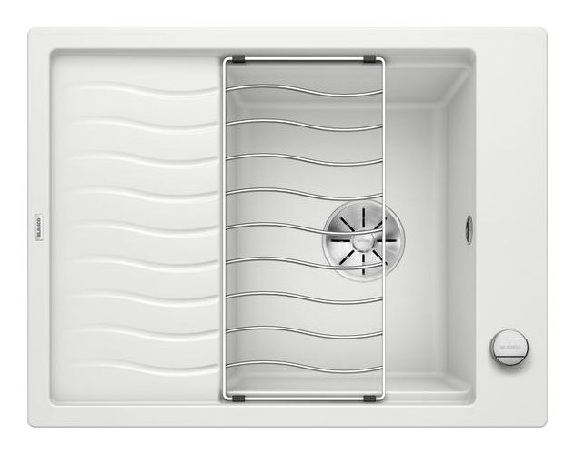 ELON 45 S Einbauspüle für 45 cm Unterschrank Silgranit 1 Becken  (Weiß) 