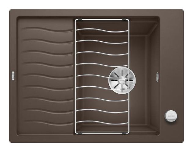 ELON 45 S Einbauspüle für 45 cm Unterschrank Silgranit 1 Becken  (Braun) 
