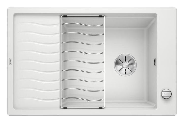 ELON XL 6 S Einbauspüle für 60 cm Unterschrank Silgranit 1 Becken  (Weiß) 