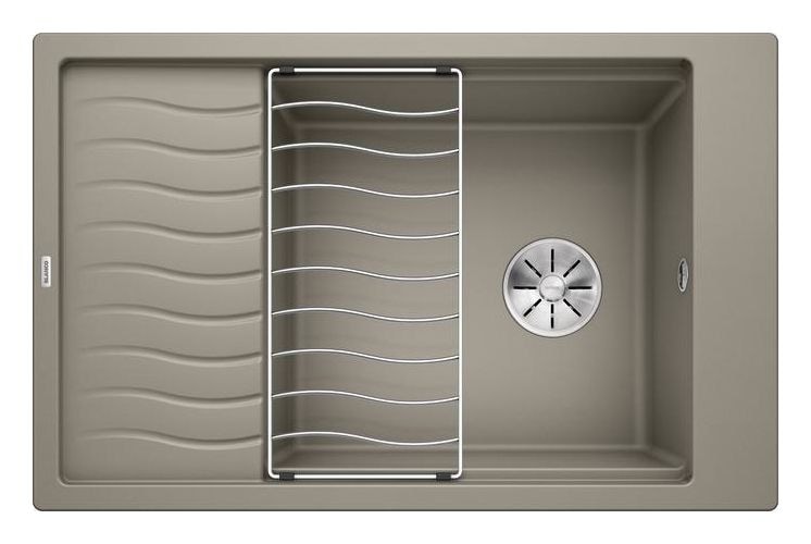 ELON XL 6 S Einbauspüle für 60 cm Unterschrank Silgranit 1 Becken  (Beige) 