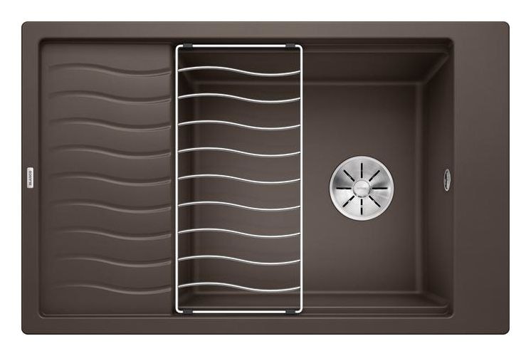 ELON XL 6 S Einbauspüle für 60 cm Unterschrank Silgranit 1 Becken  (Braun) 
