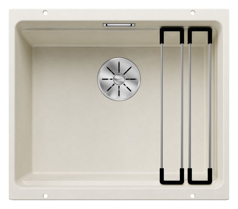 ETAGON 500-U Unterbauspüle für 60 cm Unterschrank Silgranit 1 Becken  (Weiß) 