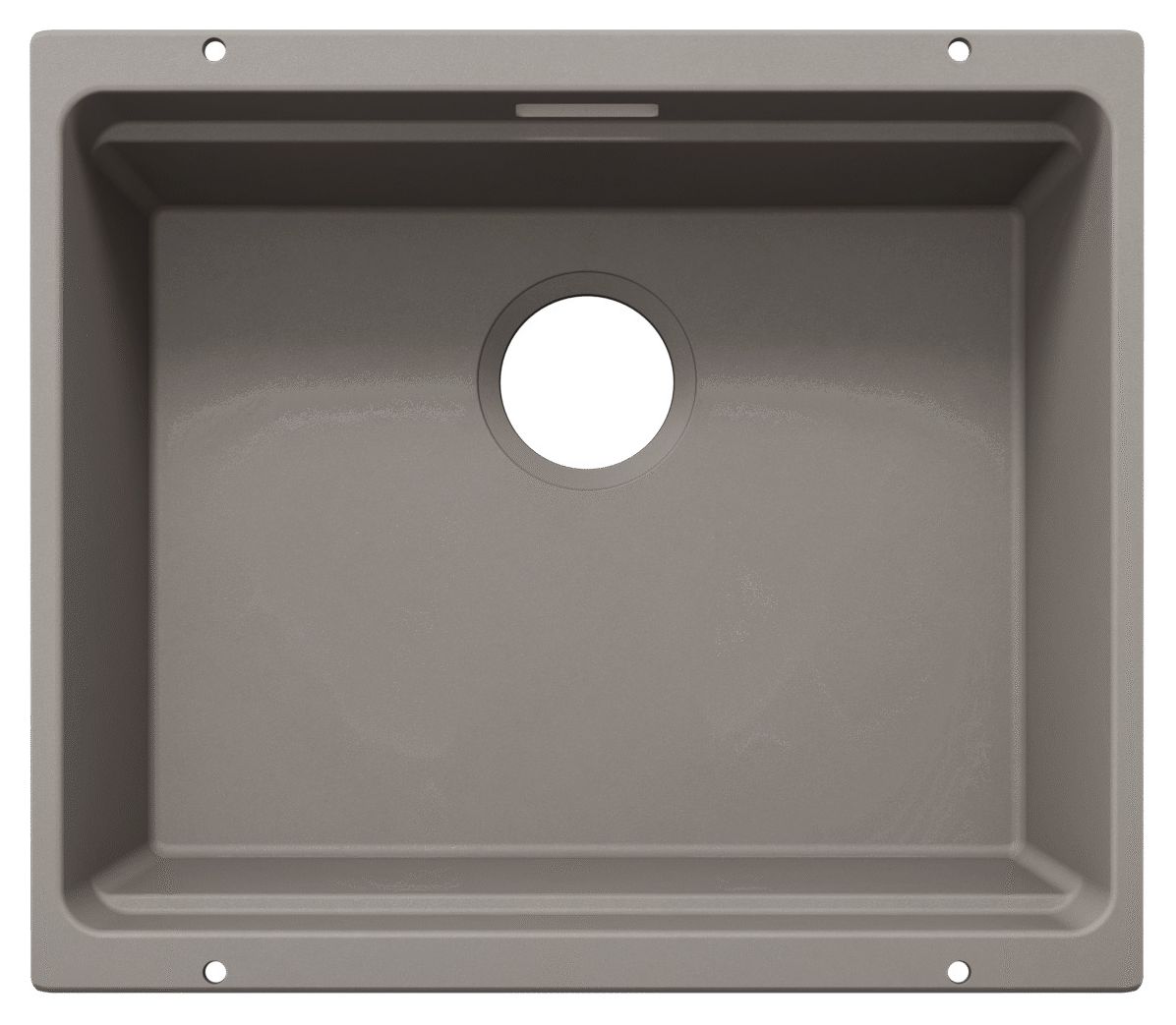 ETAGON 500-U Unterbauspüle für 60 cm Unterschrank Silgranit 1 Becken  (Grau) 