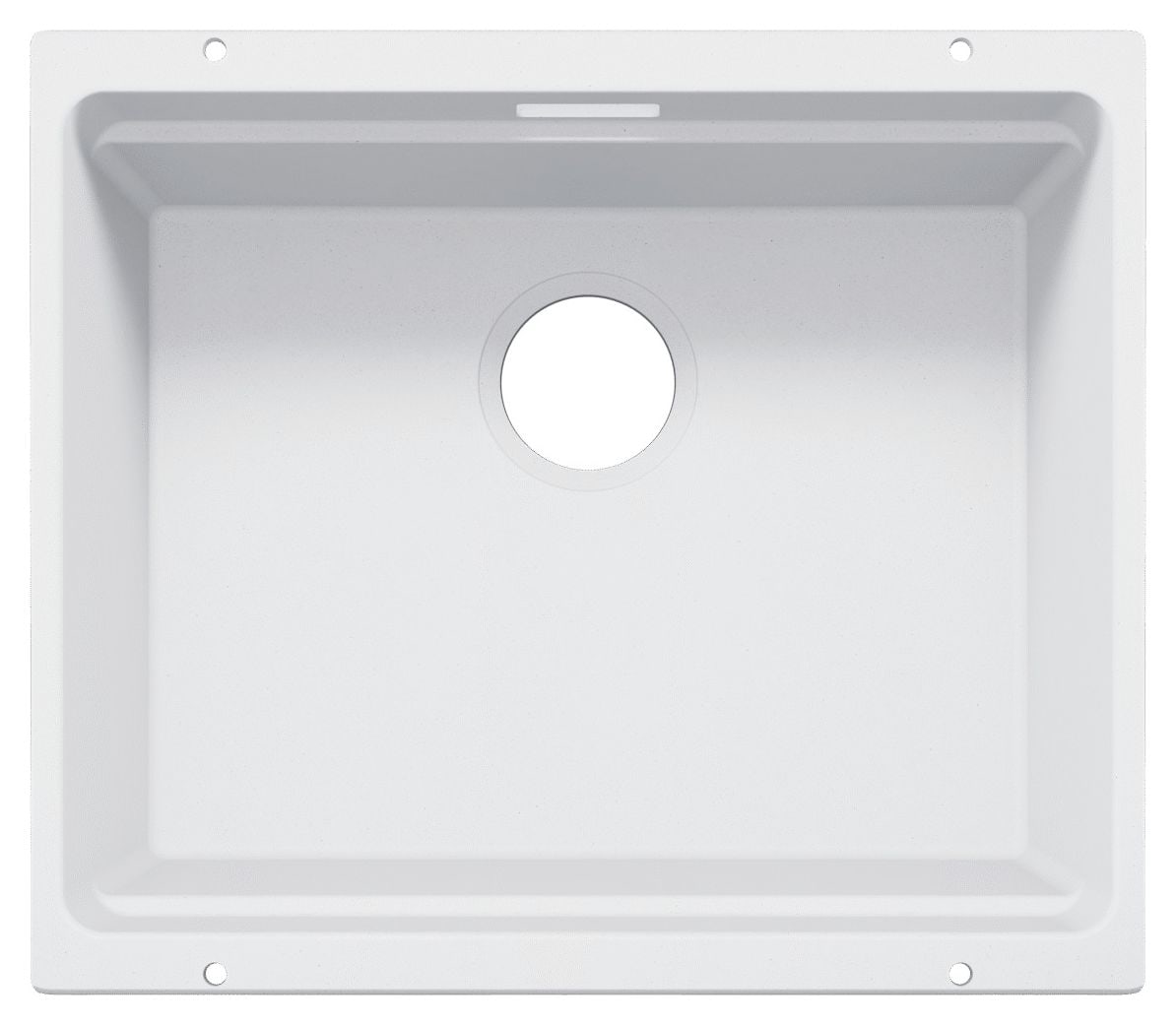 ETAGON 500-U Unterbauspüle für 60 cm Unterschrank Silgranit 1 Becken  (Weiß) 