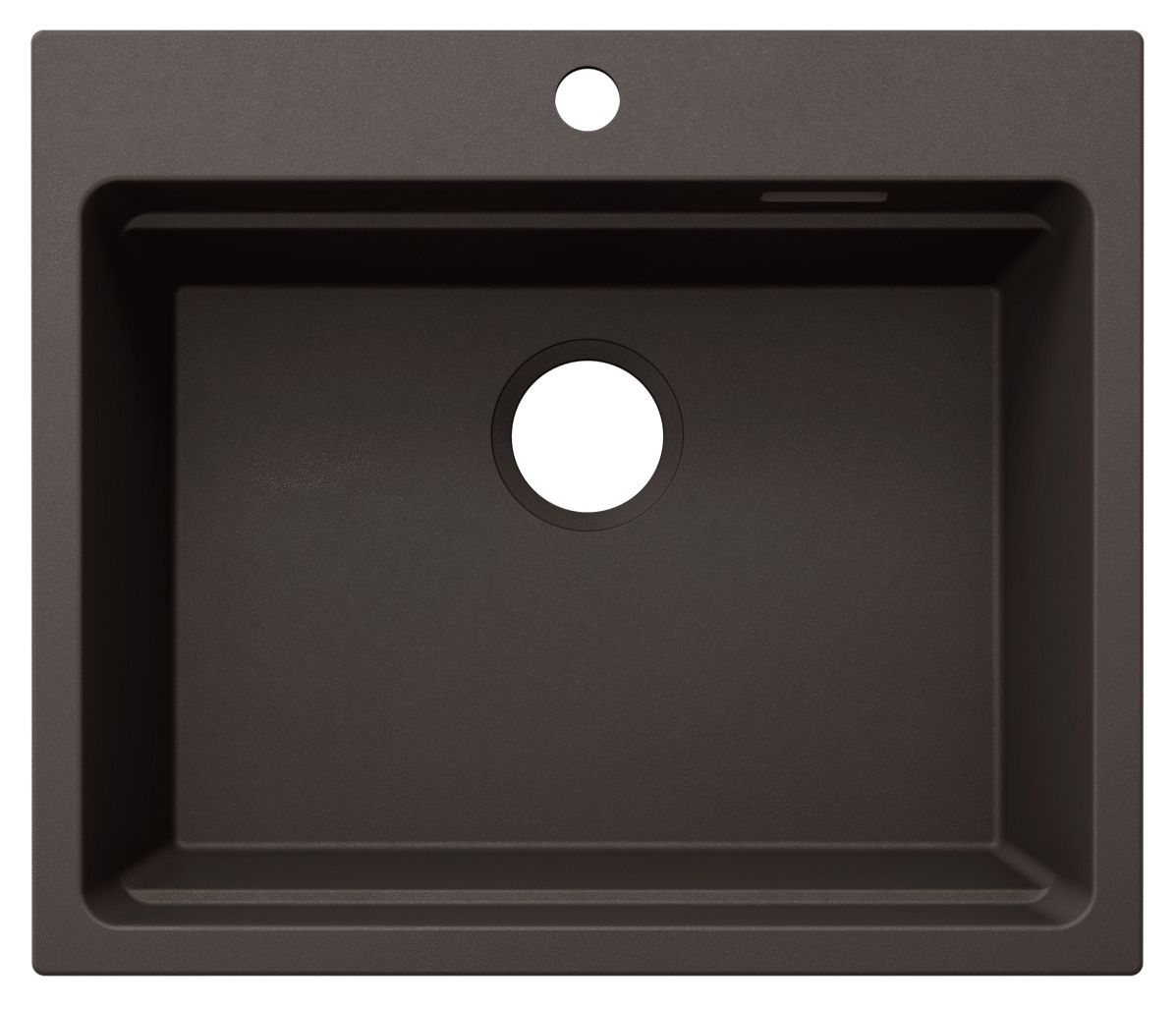 ETAGON 6 Einbauspüle für 60 cm Unterschrank Silgranit 1 Becken  (Braun) 