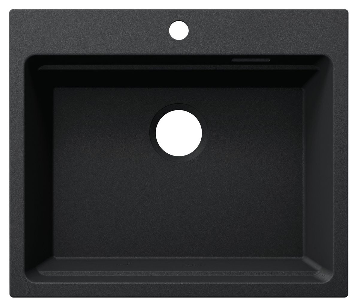 ETAGON 6 Einbauspüle für 60 cm Unterschrank Silgranit 1 Becken  (Anthrazit) 