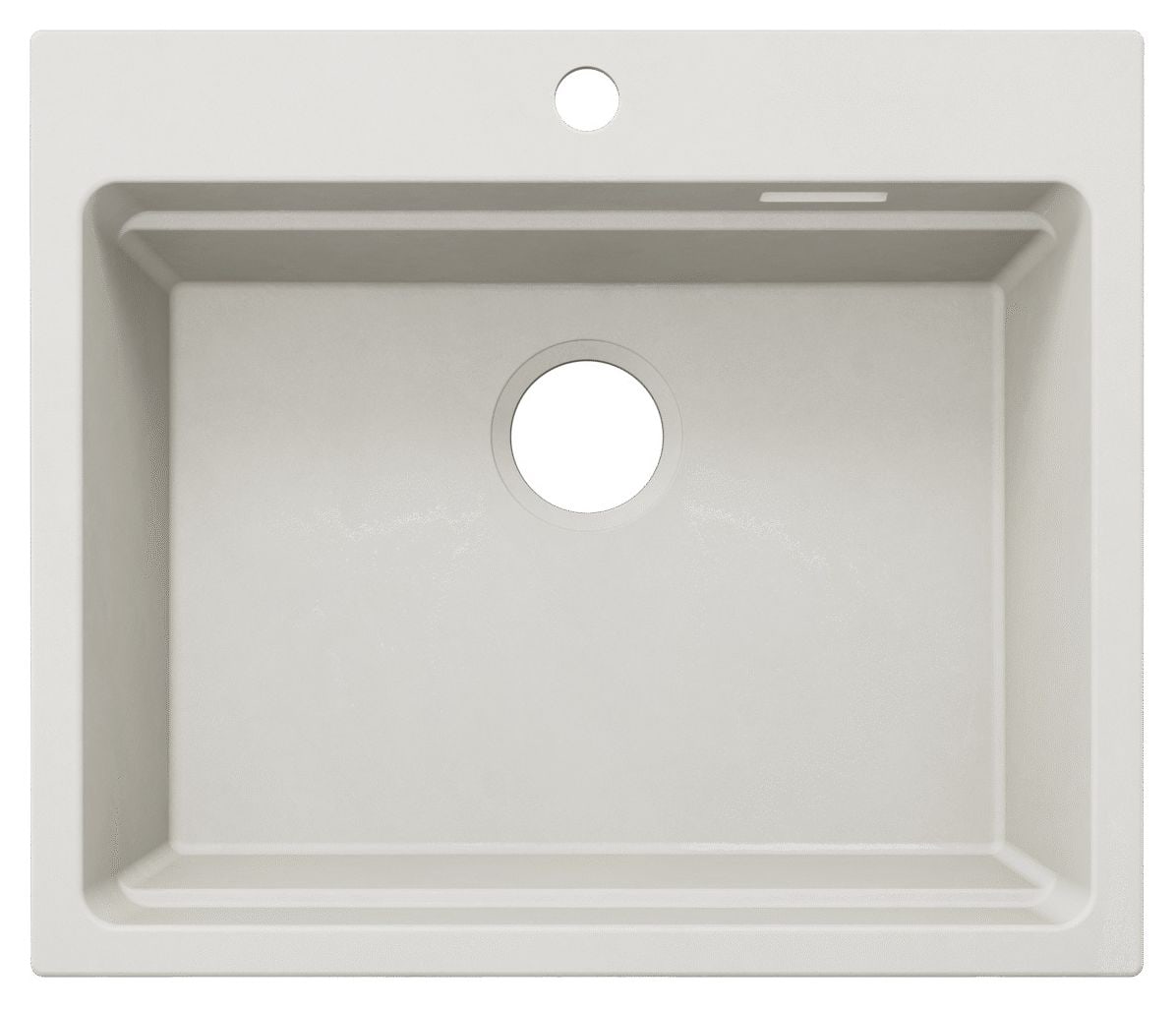 ETAGON 6 Einbauspüle für 60 cm Unterschrank Silgranit 1 Becken  (Weiß) 