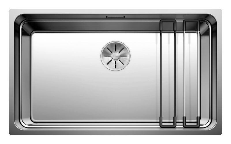ETAGON 700-U, Edelstahl Seidenglanz, ohne Ablauffernbedienung, mit Zubehör, keine Beckenlage, 800 mm Untermaß 