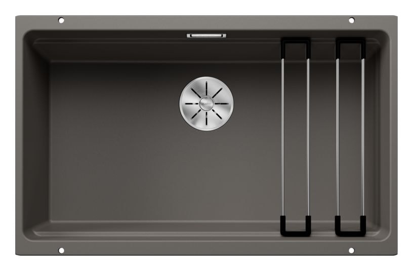 ETAGON 700-U Unterbauspüle für 80 cm Unterschrank Silgranit 1 Becken  (Grau) 