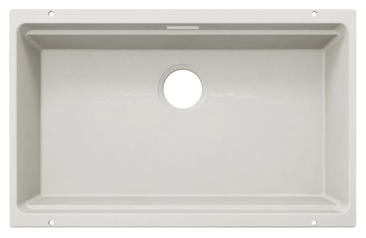 ETAGON 700-U Unterbauspüle für 80 cm Unterschrank Silgranit 1 Becken  (Weiß) 