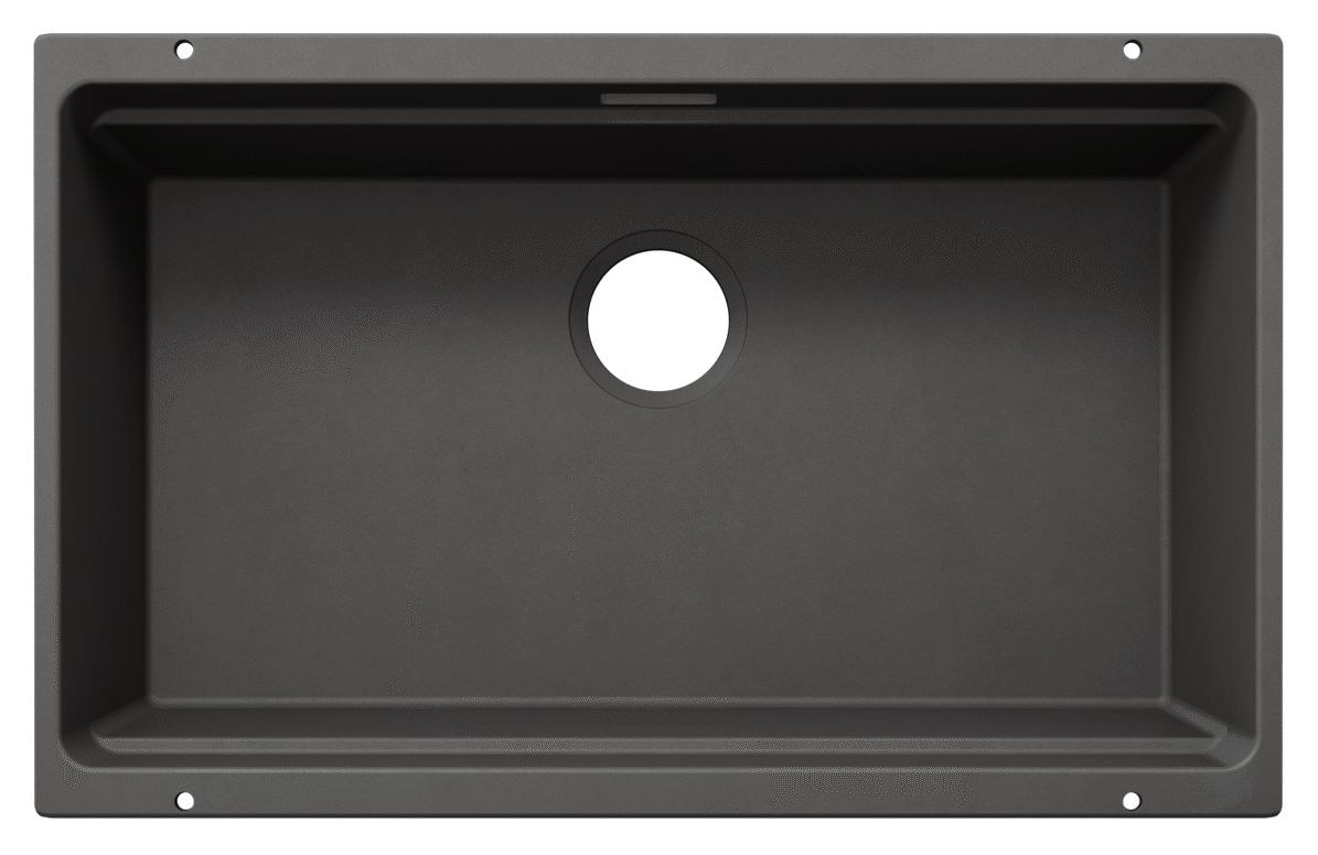 ETAGON 700-U Unterbauspüle für 80 cm Unterschrank Silgranit 1 Becken  (Grau) 