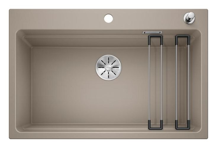 ETAGON 8 Einbauspüle für 80 cm Unterschrank Silgranit 1 Becken  (Beige) 