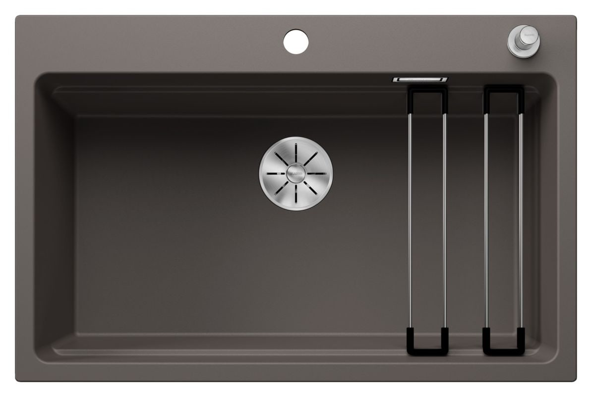 ETAGON 8 Einbauspüle für 80 cm Unterschrank Silgranit 1 Becken  (Grau) 