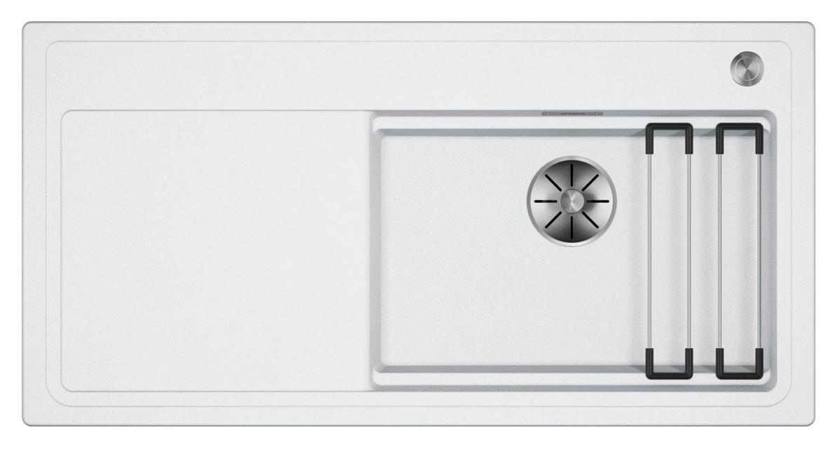 ETAGON XL 6 S Einbauspüle für 60 cm Unterschrank Silgranit 1 Becken  (Weiß) 