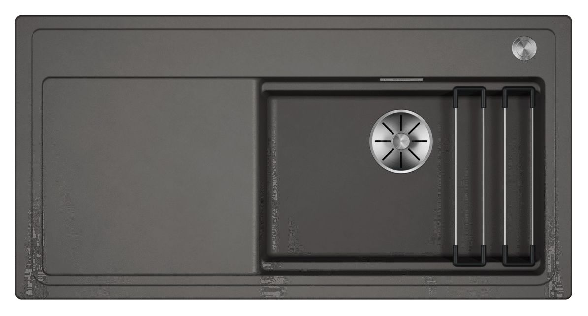 ETAGON XL 6 S Einbauspüle für 60 cm Unterschrank Silgranit 1 Becken  (Grau) 