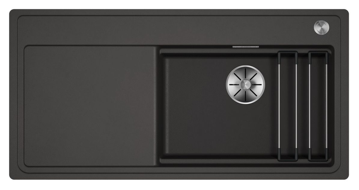 ETAGON XL 6 S-F Flächenbündige Spüle für 60 cm Unterschrank Silgranit 1 Becken  (Grau) 
