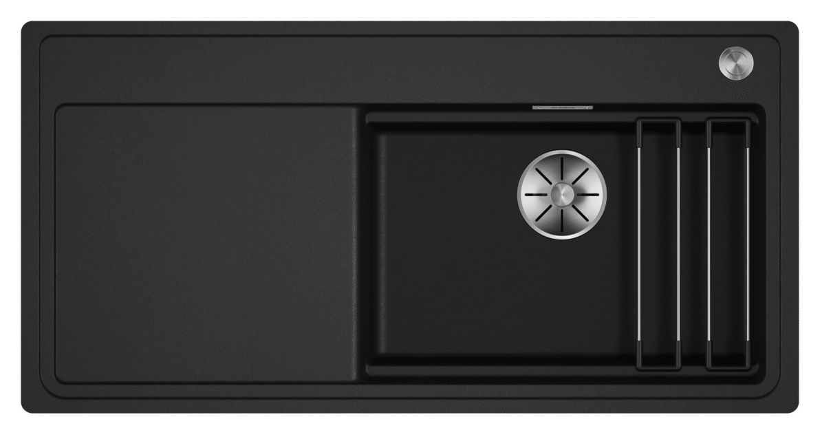 ETAGON XL 6 S-F Flächenbündige Spüle für 60 cm Unterschrank Silgranit 1 Becken  (Anthrazit) 
