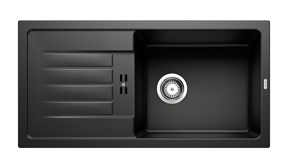 FAVUM XL 6 S Einbauspüle für 60 cm Unterschrank Silgranit 2 Becken  (Schwarz) 