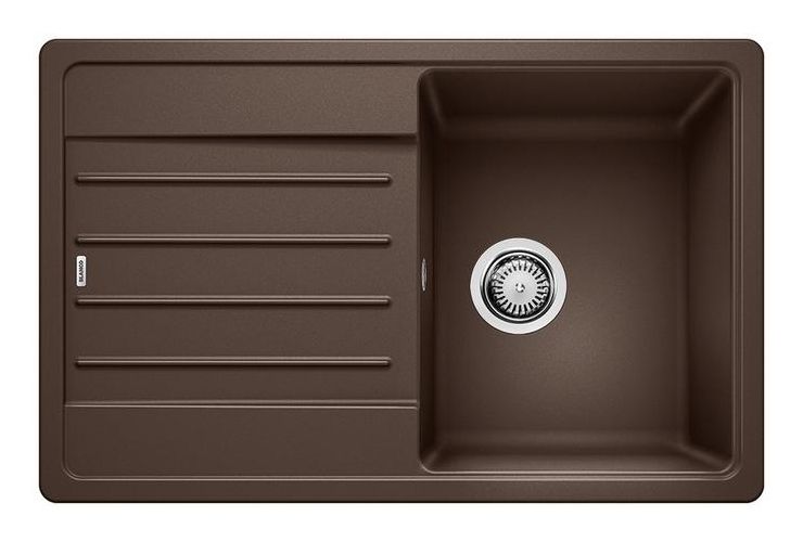LEGRA 45 S Einbauspüle für 45 cm Unterschrank Silgranit 1 Becken  (Braun) 