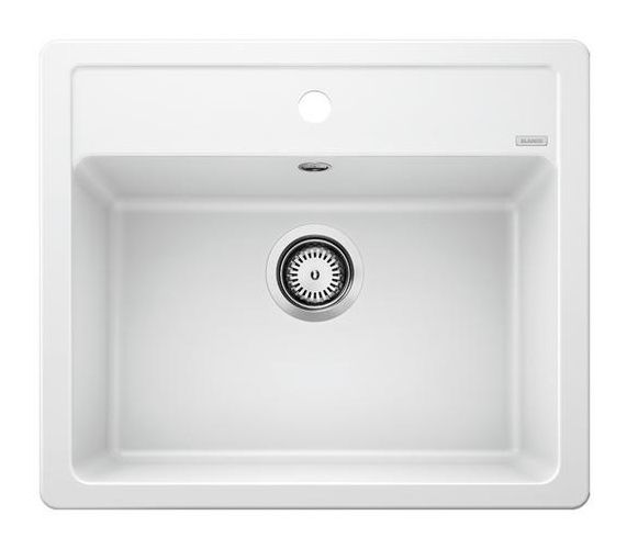 LEGRA 6 Einbauspüle für 60 cm Unterschrank Silgranit  (Weiß) 