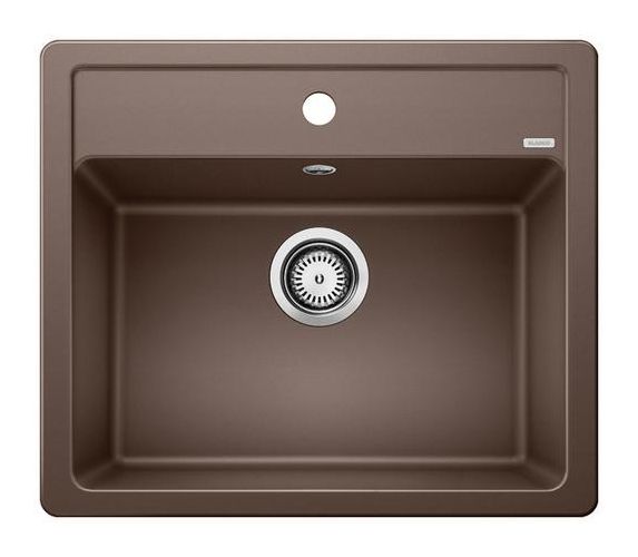LEGRA 6 Einbauspüle für 60 cm Unterschrank Silgranit 1 Becken  (Braun) 
