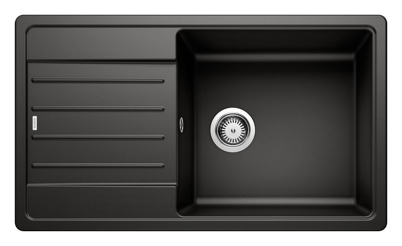 LEGRA XL 6 S, SILGRANIT, schwarz, ohne Ablauffernbedienung, reversibel, 600 mm Untermaß 