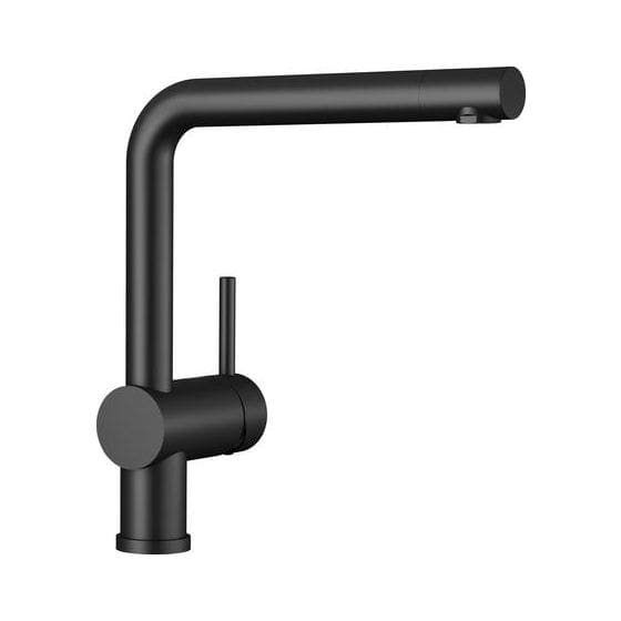 LINUS, Messing Sonderfarbe, schwarz matt, Hochdruck 