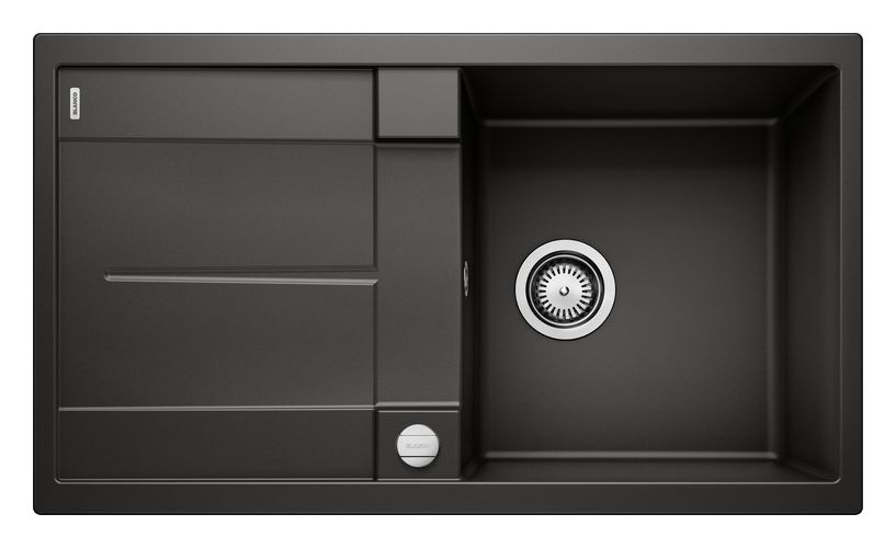 METRA 5 S Einbauspüle für 50 cm Unterschrank Silgranit 1 Becken  (Schwarz) 