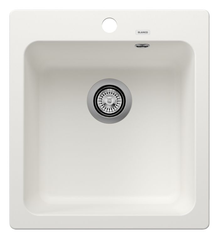 NAYA 45 Einbauspüle für 45 cm Unterschrank Silgranit 1 Becken  (Weiß) 