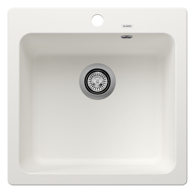 NAYA 5 Einbauspüle für 50 cm Unterschrank Silgranit 1 Becken  (Weiß) 