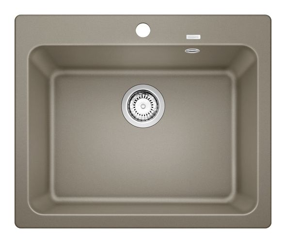 NAYA 6, SILGRANIT, tartufo, ohne Ablauffernbedienung, keine Beckenlage, 600 mm Untermaß 
