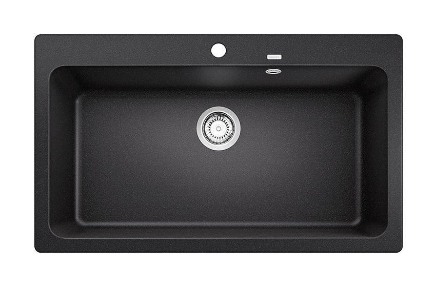 NAYA XL 9 Einbauspüle für 90 cm Unterschrank Silgranit 1 Becken  (Anthrazit) 