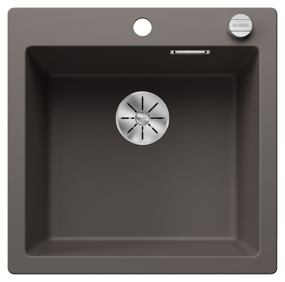 PLEON 5 Einbauspüle für 50 cm Unterschrank Silgranit 1 Becken  (Grau) 