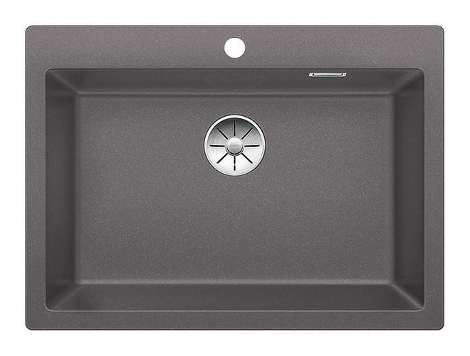 PLEON 8 Einbauspüle für 80 cm Unterschrank Silgranit 1 Becken  (Grau) 