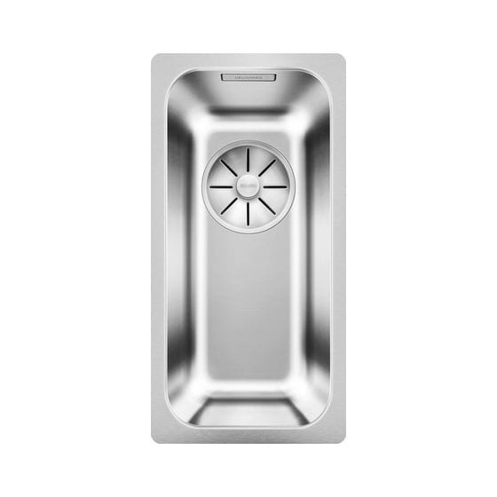 SOLIS 180-U, Edelstahl Bürstfinish, ohne Ablauffernbedienung, ohne Zubehör, keine Beckenlage, 300 mm Untermaß 