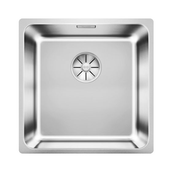 SOLIS 400-U, Edelstahl Bürstfinish, ohne Ablauffernbedienung, ohne Zubehör, keine Beckenlage, 450 mm Untermaß 