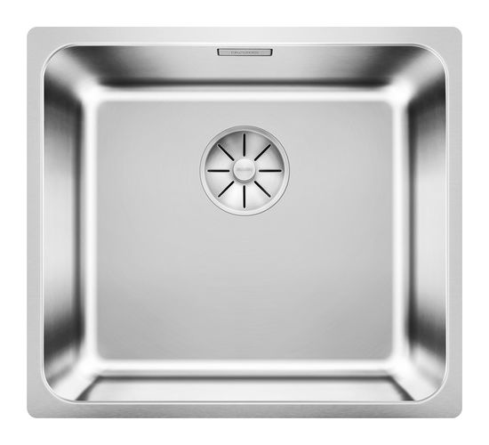 SOLIS 450-U, Edelstahl Bürstfinish, ohne Ablauffernbedienung, ohne Zubehör, keine Beckenlage, 500 mm Untermaß 