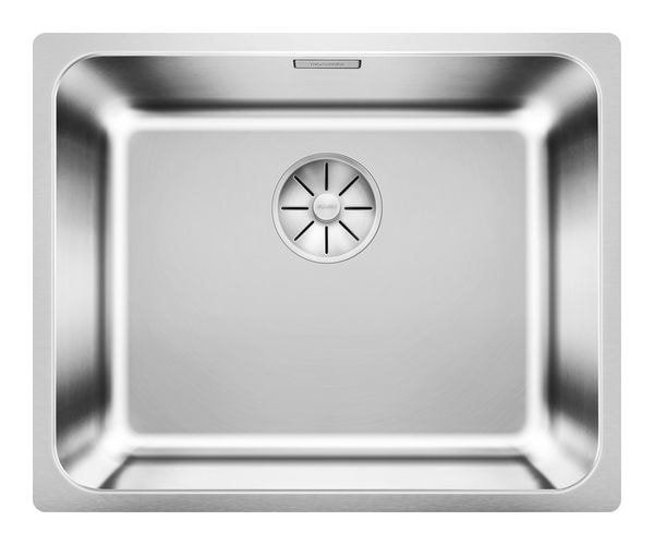 SOLIS 500-IF, Edelstahl Bürstfinish, ohne Ablauffernbedienung, ohne Zubehör, keine Beckenlage, 600 mm Untermaß 
