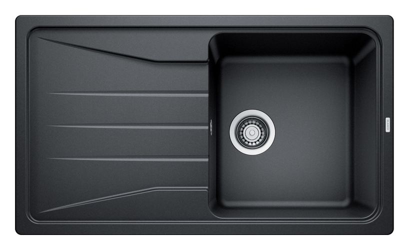 SONA 5 S, SILGRANIT, anthrazit, ohne Ablauffernbedienung, reversibel, 500 mm Untermaß 