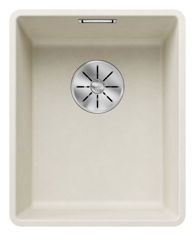 SUBLINE 320-F Flächenbündige Spüle für 40 cm Unterschrank Silgranit 1 Becken  (Beige) 