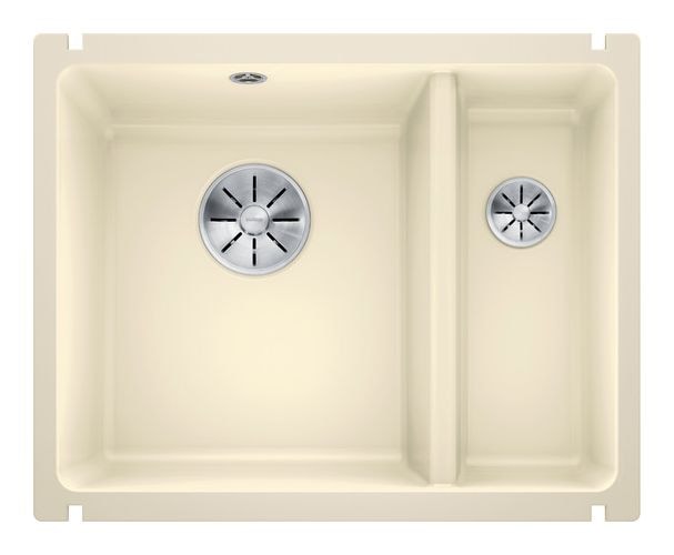 SUBLINE 350/150-U Unterbauspüle für 60 cm Unterschrank Keramik 2 Becken 
