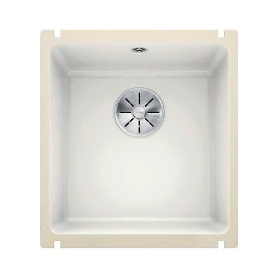 SUBLINE 375-U Unterbauspüle für 45 cm Unterschrank Keramik 1 Becken  (Weiß) 