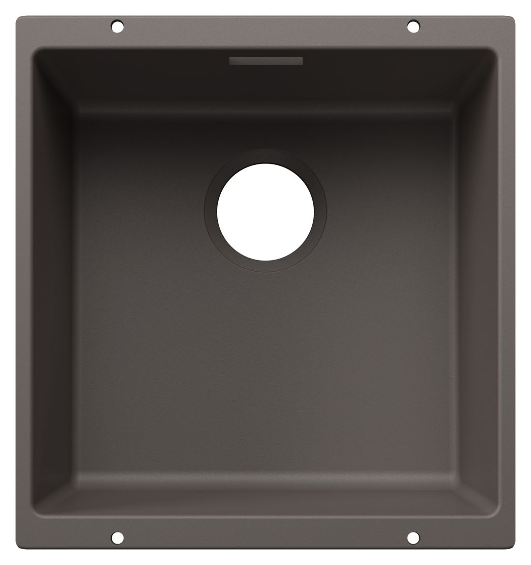 SUBLINE 400-U Unterbauspüle für 50 cm Unterschrank Silgranit 1 Becken  (Grau) 